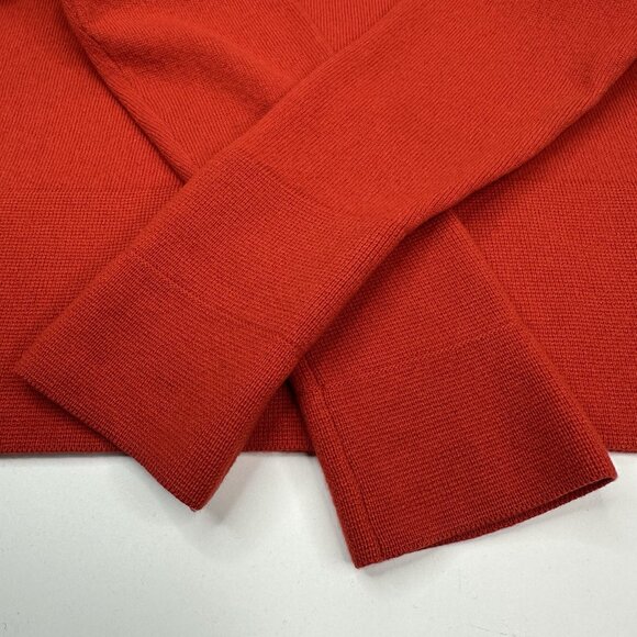 Everlane Women's Poppy Red High Neck Long Sleeve Cashmere Sweater S/C42.3 - Picture 13 of 14